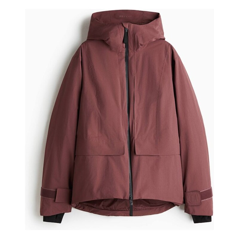 H&M - Zateplená lyžařská bunda StormMove - Tlumená Vínová