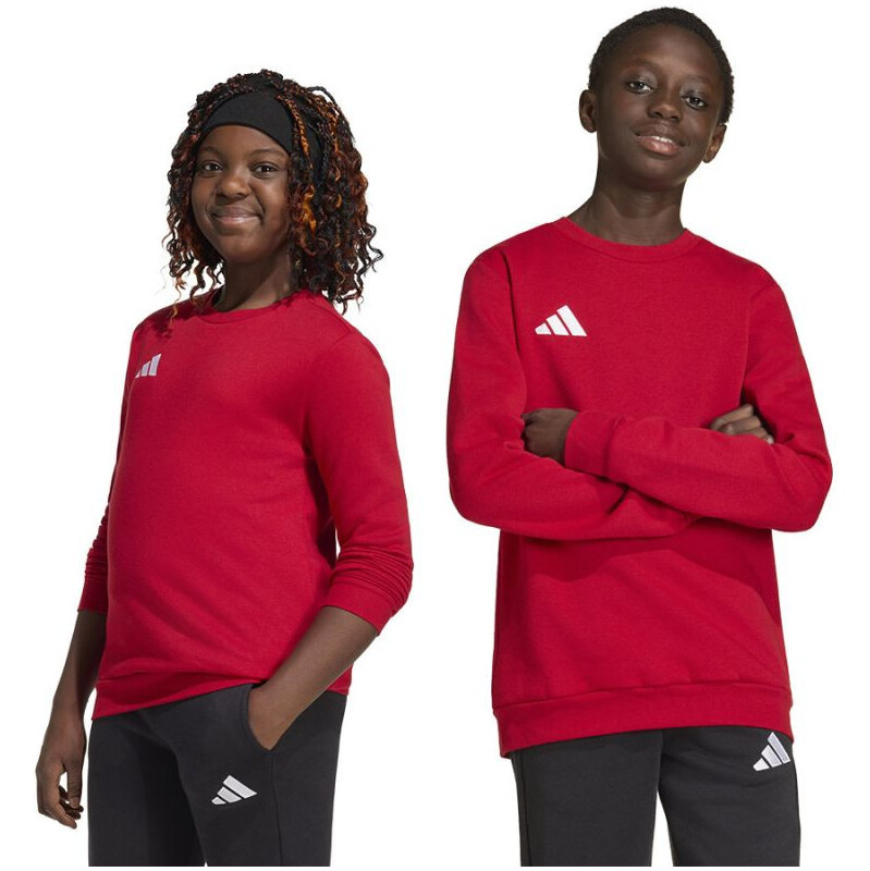 Dětské tričko adidas Entrada 26 Sweat Top červené JZ6556
