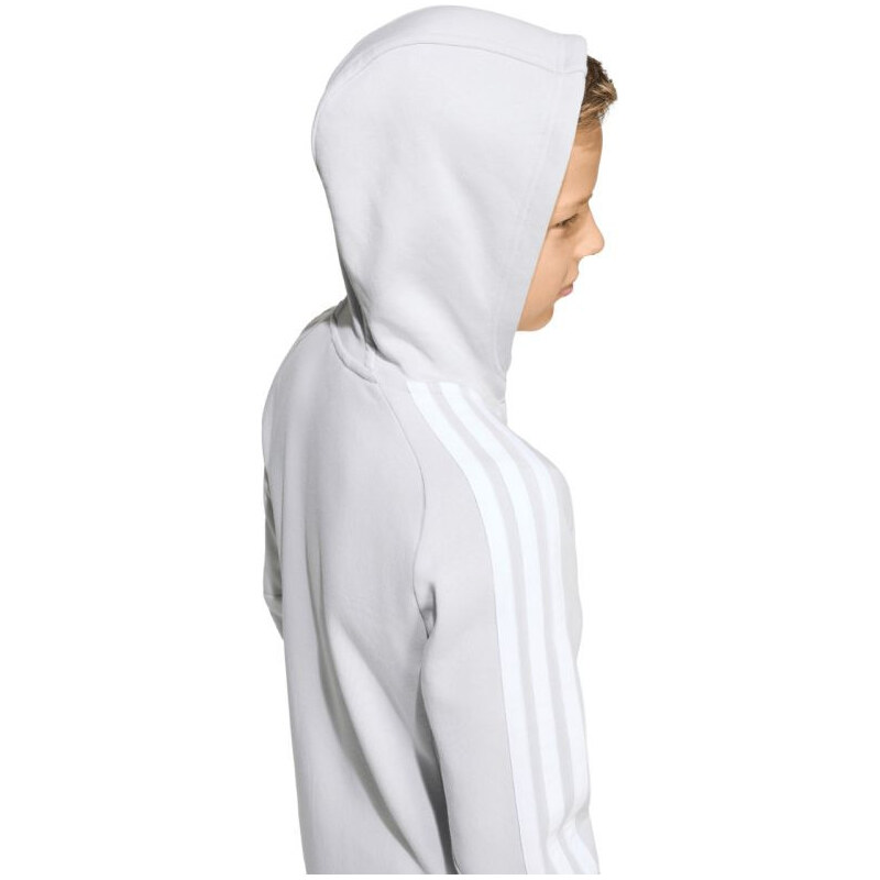Dětská mikina Tiro 26 League Sweat Full Zip Hoodie šedá model