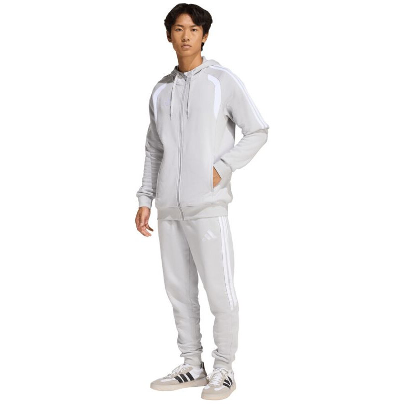 Pánské mikiny Tiro 26 League Sweat Full Zip Hoody šedé model