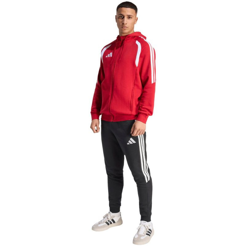Pánská mikina Tiro 26 League Sweat Full Zip Hoodie červená model