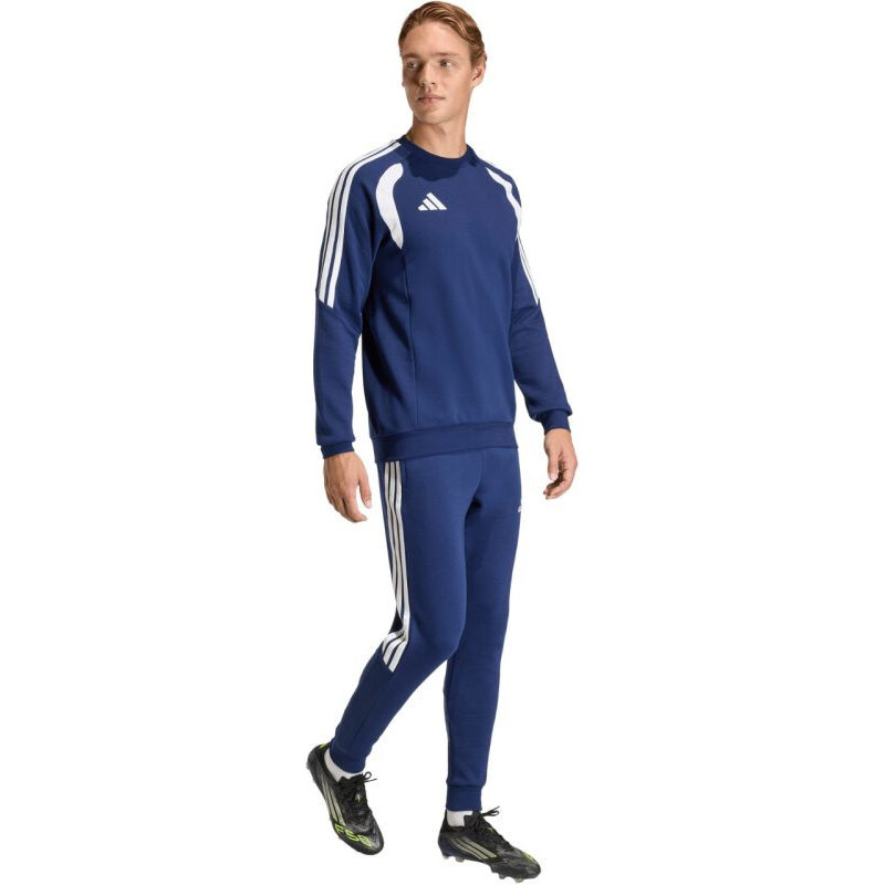 Pánská mikina Tiro 26 League Sweat Crew námořnická modrá a bílá