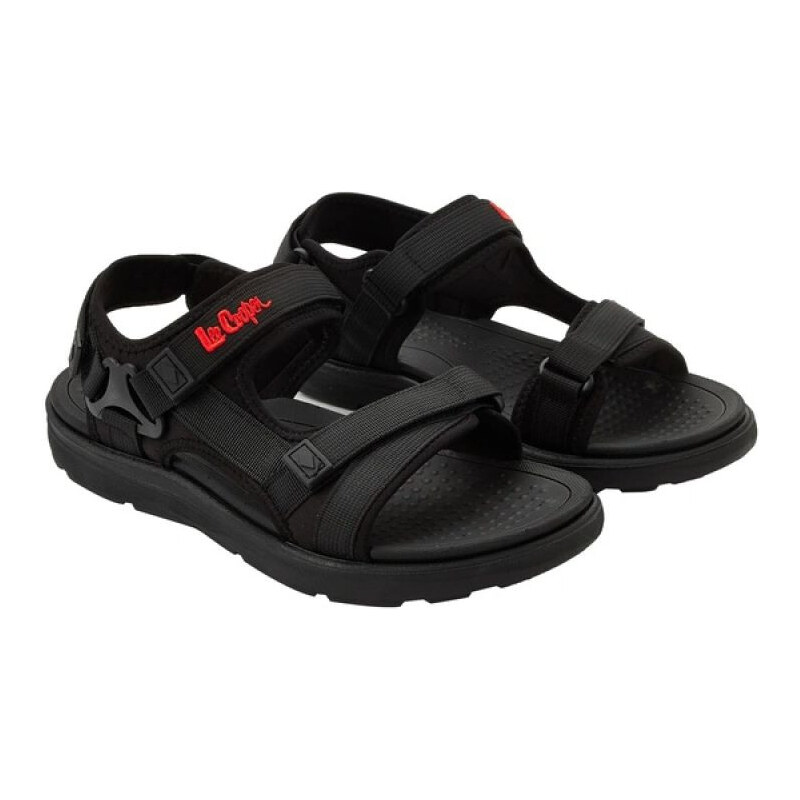 Lee Cooper pánské boty na suchý zip sandály na léto černé lehké