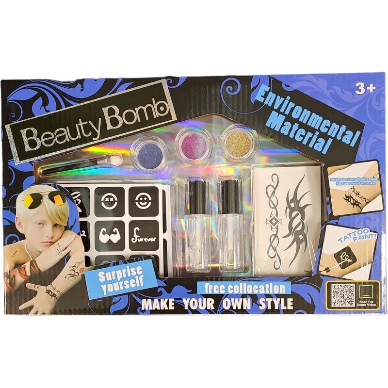 Leventi Tetovací sada Beauty Bomb Tattoo pro děti