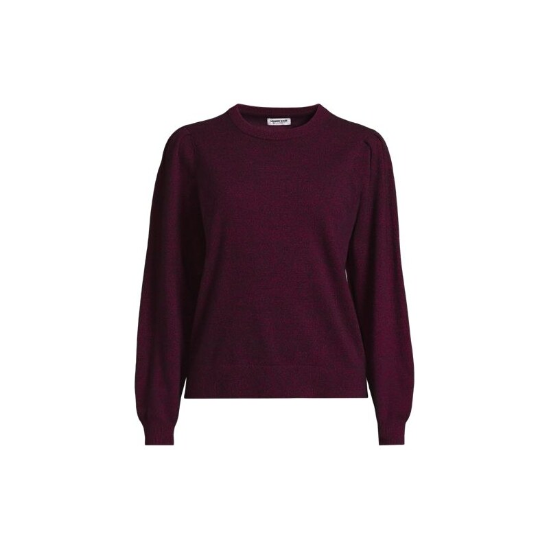 Cashmere Puff Sleeve Jumper, Women, size: 2X, plus, Pink,