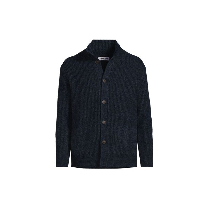 Wool Touch Button Cardigan, Men, size: XL, regular, Blue, by