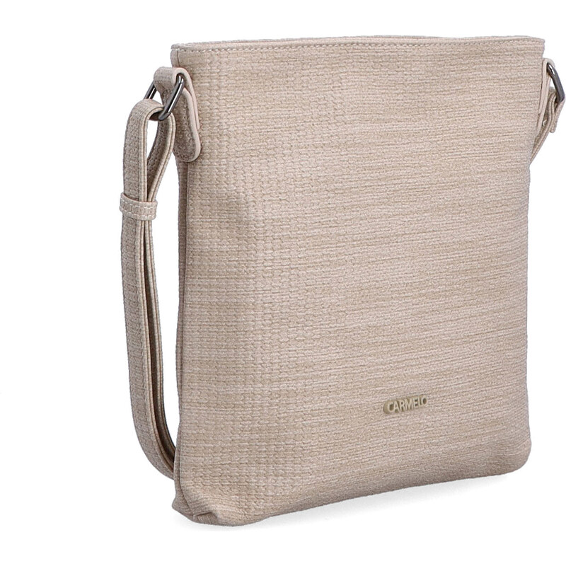 Kabelka ze syntetické kůže crossbody Carmelo béžová 4308 BE 114700021
