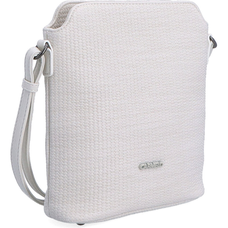 Kabelka ze syntetické kůže crossbody Carmelo béžová 4307 K 114700022