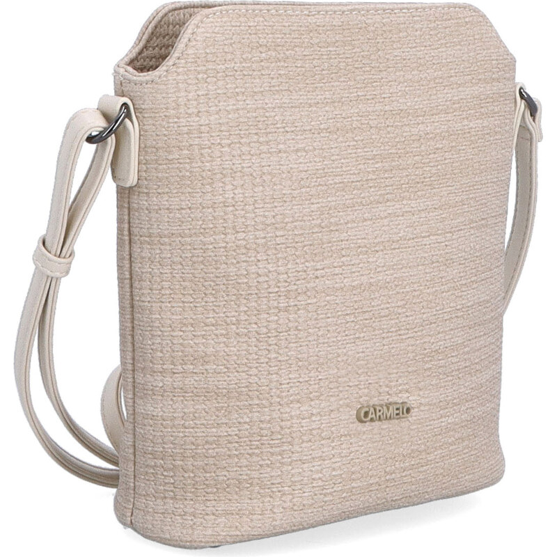 Kabelka ze syntetické kůže crossbody Carmelo béžová 4307 BE 114700020