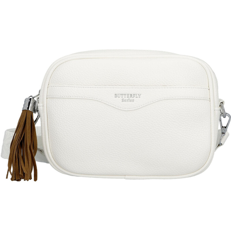 JGL Stylová dámská koženková crossbody kabelka Erina, bílá