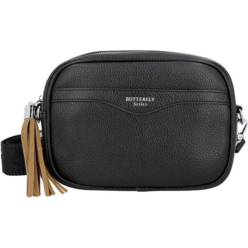 JGL Stylová dámská koženková crossbody kabelka Erina, černá