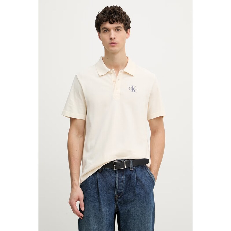 Calvin Klein Jeans polo pánské bavlněné