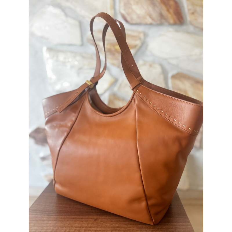 Roberta Gandolfi shopper Cecilia - cuoio 114697771