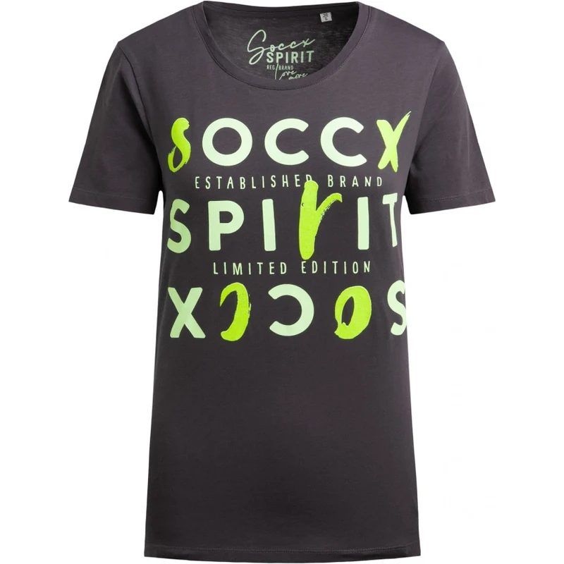 SOCCX Tričko s kulatým výstřihem a artworkem