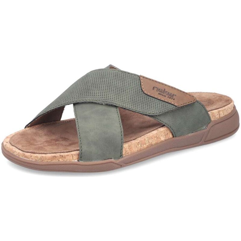 Pánské nazouváky RIEKER 27070-54 zelená