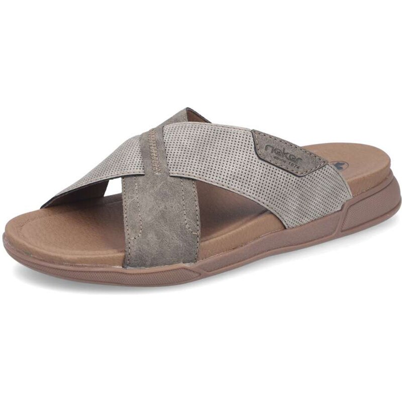 Pánské nazouváky RIEKER 27080-25 šedá