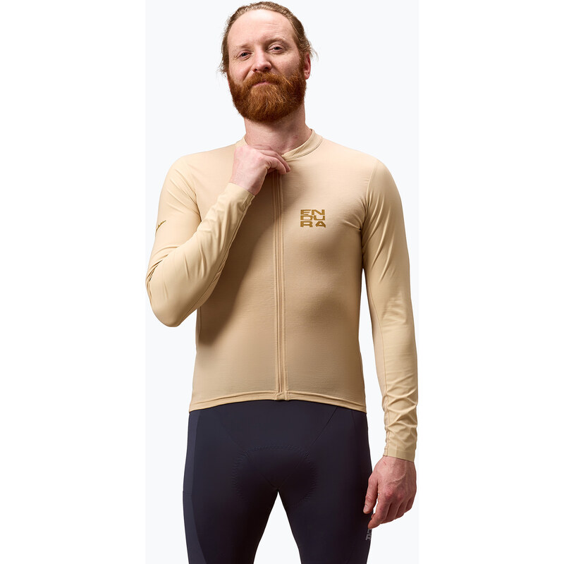 Pánské cyklistické tričko Longsleeve Endura Alltrack Ride sand