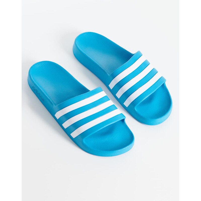 adidas performance adidas Training Adilette Aqua sliders in blue
