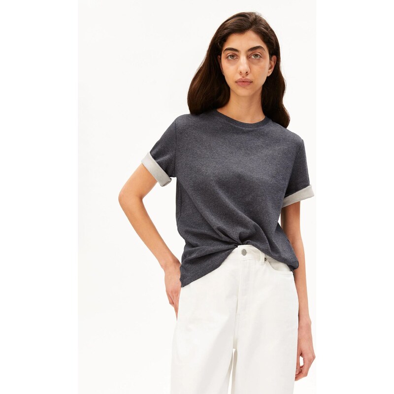 Armedangels Triko Un-Wasted Steel Melange XS