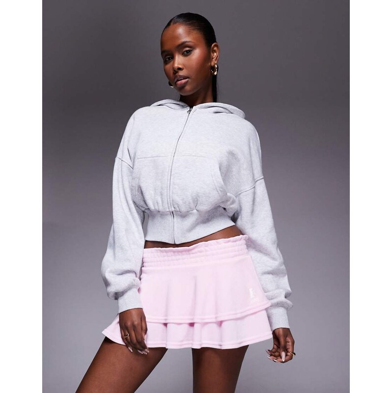 Juicy Couture heritage smocked tier ruffle rara skirt in light pink 114699075