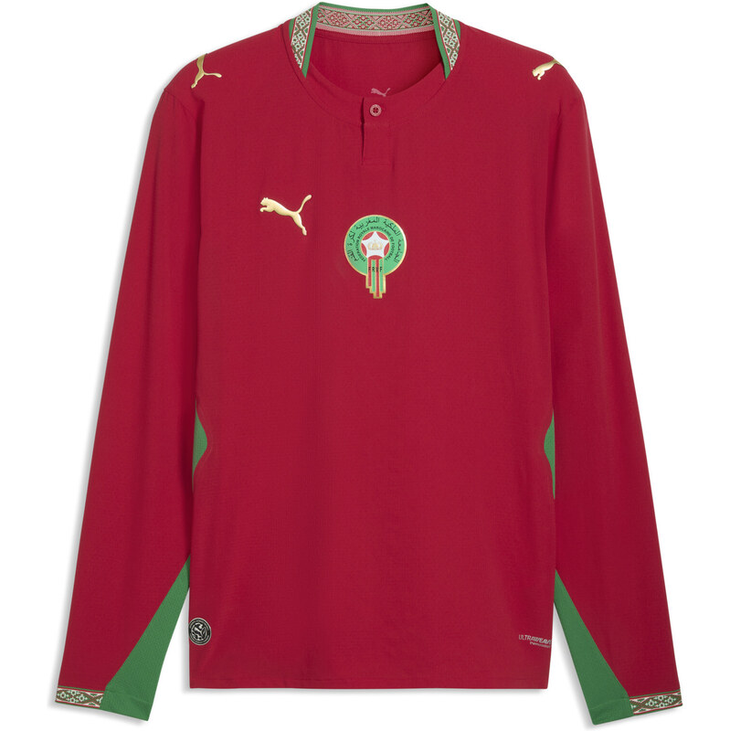 PUMA Morocco 2026 Authentic Home Long Sleeve Jersey Men