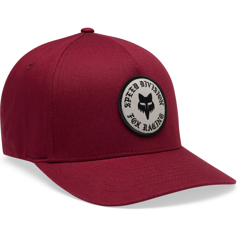 Pánská kšiltovka Fox Badge Flexfit Hat - Cabernet