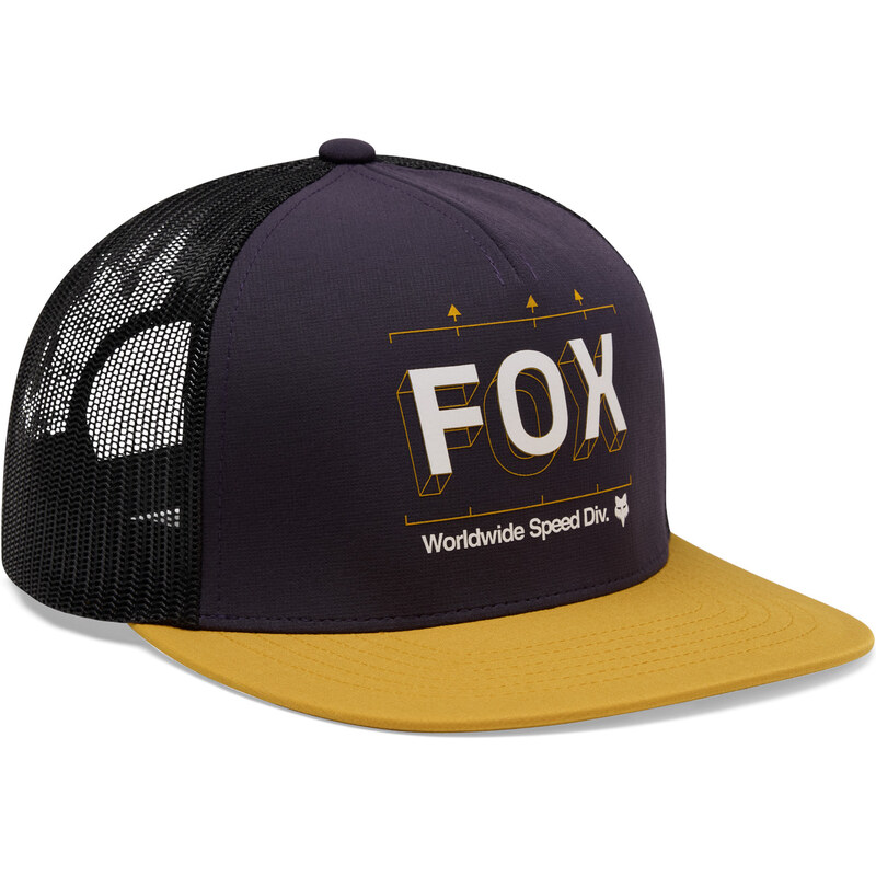 Pánská kšiltovka Fox Image Print Snapback Trucker - Plum Perfect