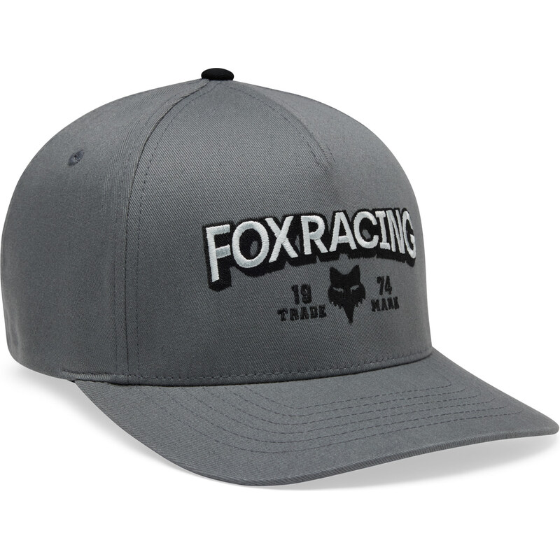 Pánská kšiltovka Fox Bold Flexfit Hat - Pewter