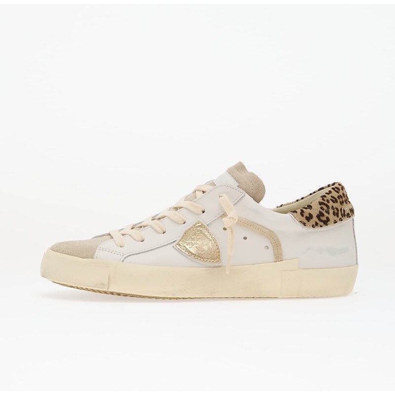 Philippe Model Prsx Low Woman Veau Leo/ Blanc Mud 114701942