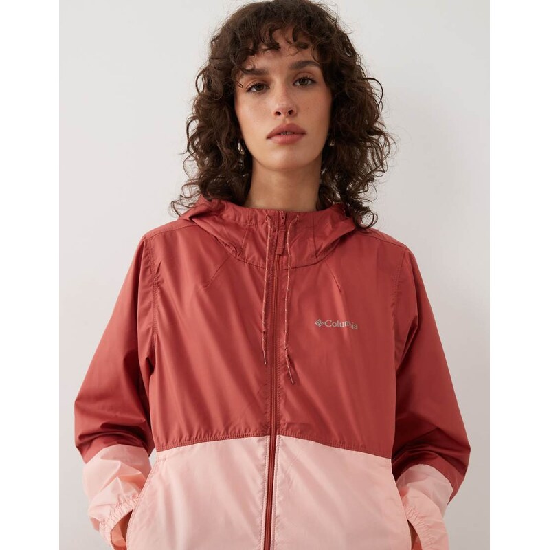 Columbia Flash Forward II windbreaker in red and pink 114703955