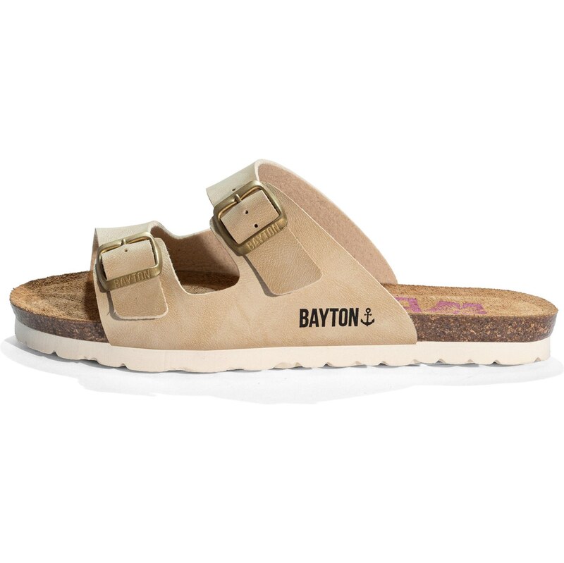 Bayton Pantofle ASTRAKAN béžová / černá