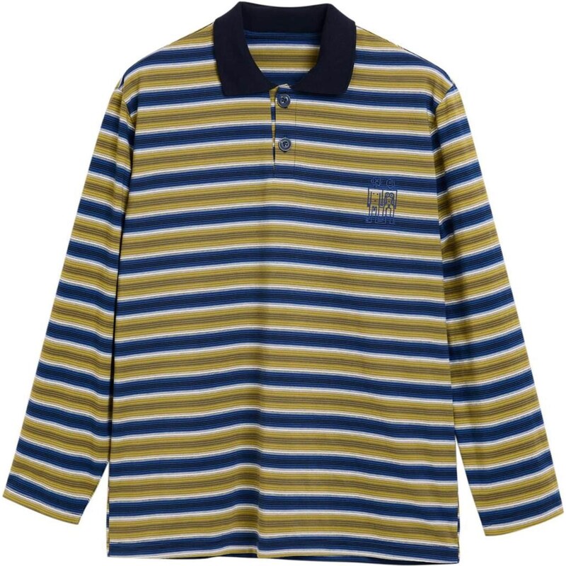 Desigual Tričko námořnická modř / khaki / olivová / bílá