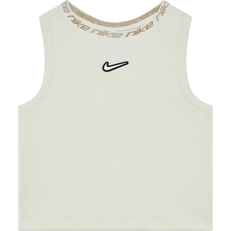 Nike Sportswear Top DANCE tmavě béžová / perlově bílá