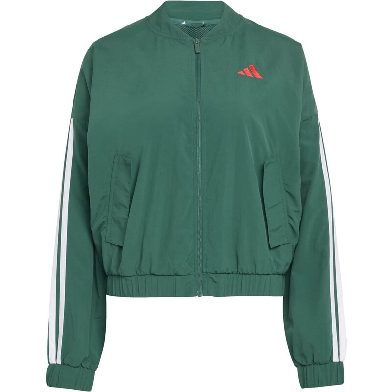 ADIDAS SPORTSWEAR Sportovní bunda Essentials smaragdová / bílá 114705729