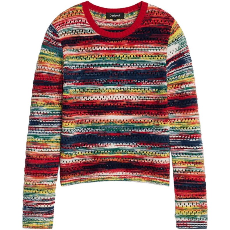 Desigual Mikina mix barev / červená