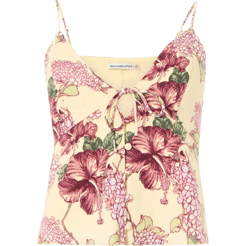 Abercrombie & Fitch Halenka žlutá / zelená / růžová / bordó 114705915