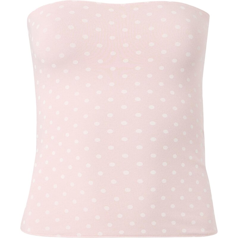 HOLLISTER Top TAYLOR růžová / bílá