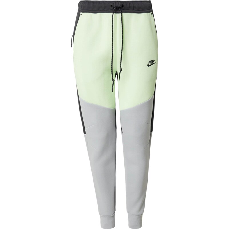 Nike Sportswear Kalhoty TCH FLC limone / šedá / antracitová