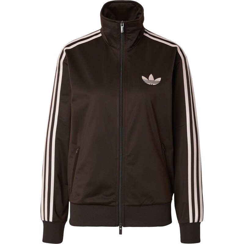 ADIDAS ORIGINALS Mikina tmavě hnědá / růžová