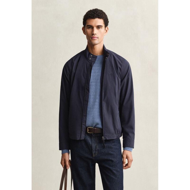 BUNDA GANT LIGHTWEIGHT HARRINGTON JACKET EVENING BLUE
