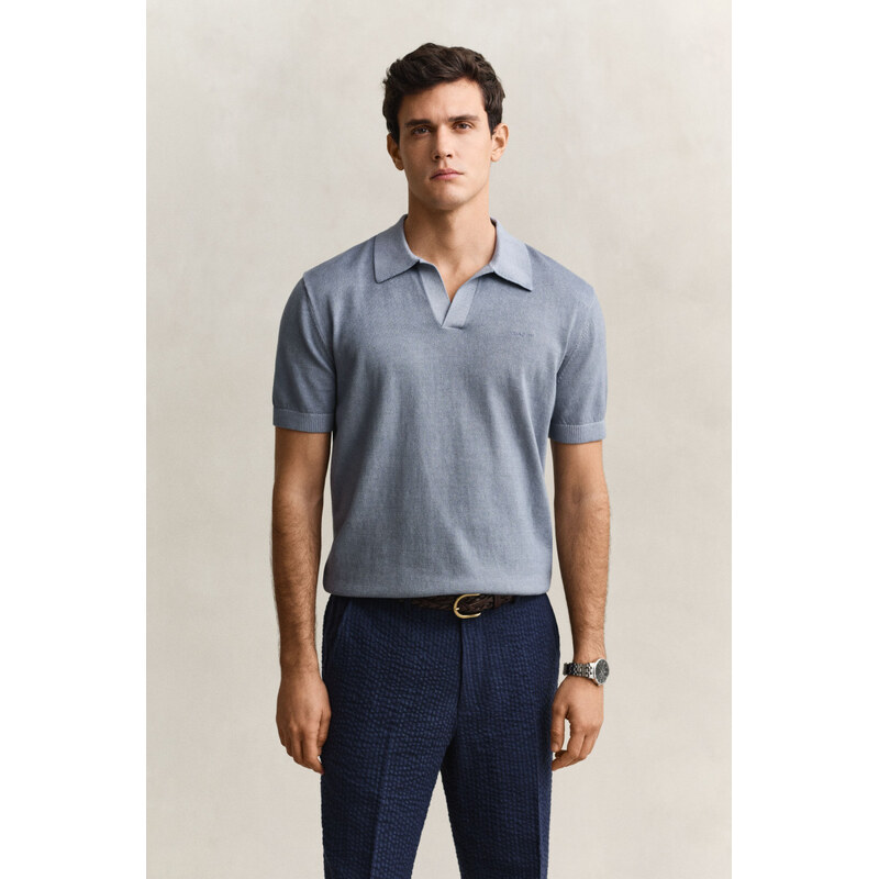 SVETR GANT SUNFADED SS POLO FADED DENIM