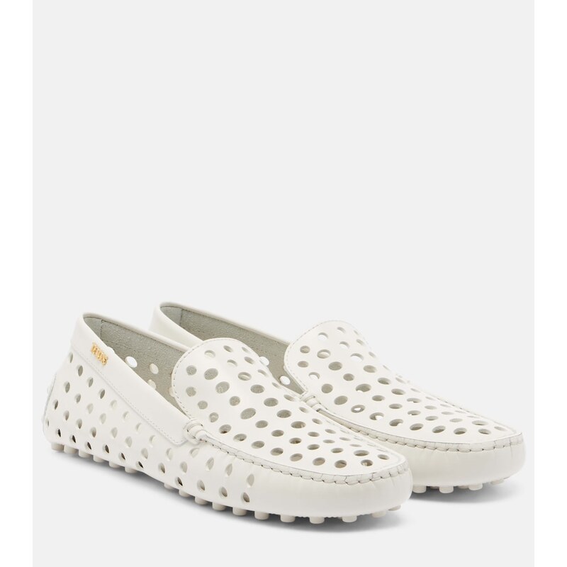 Tods Gommino perforated leather loafers