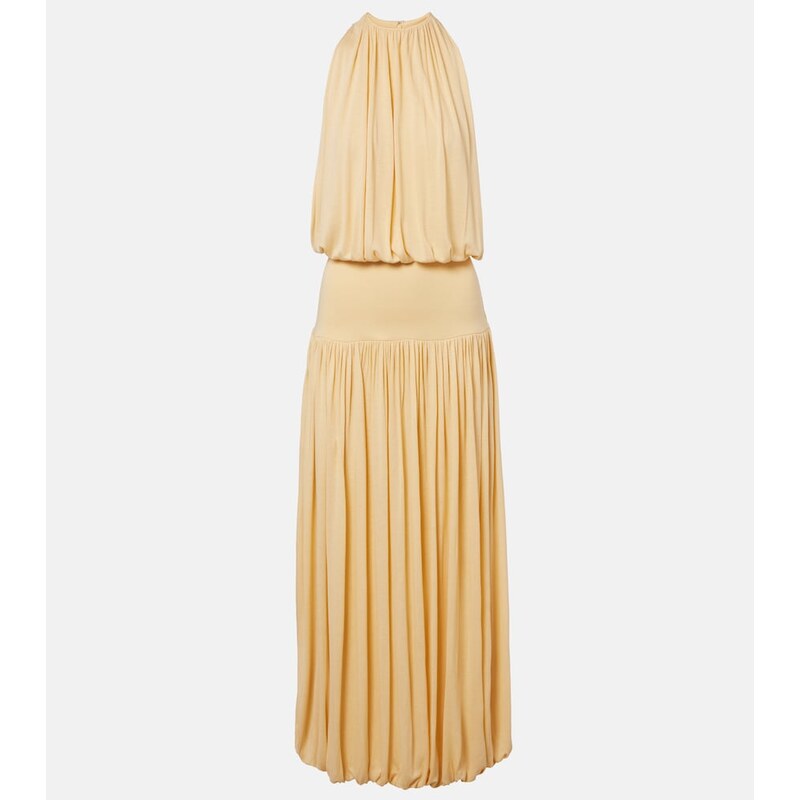 Toteme Gathered jersey maxi dress
