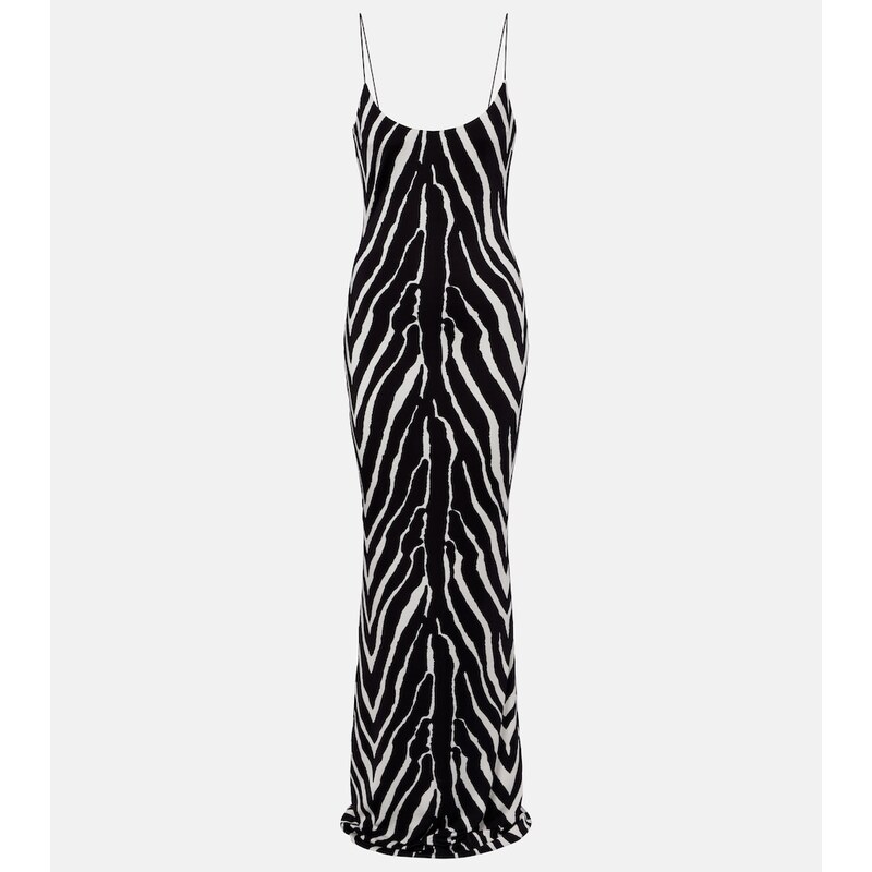 The New Arrivals Ilkyaz Ozel Zebra-print jersey gown