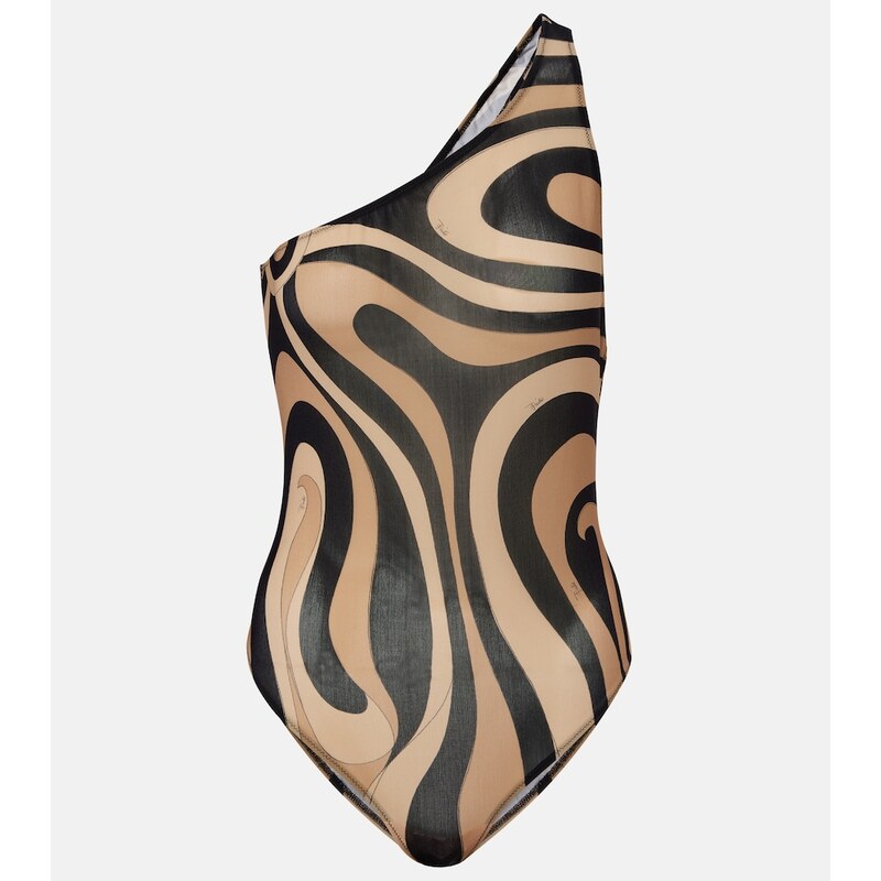 Pucci Marmo one-shoulder bodysuit