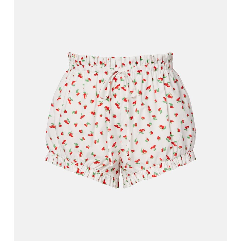 Posse Delia printed cotton shorts