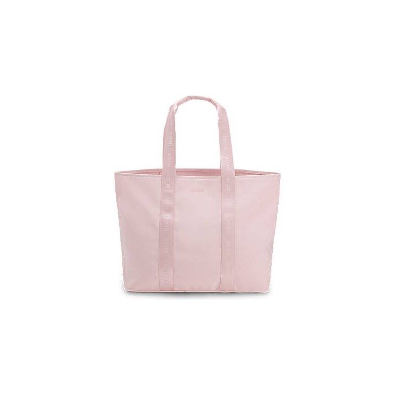 HUGO Cotton-canvas tote bag with logo straps 114704807