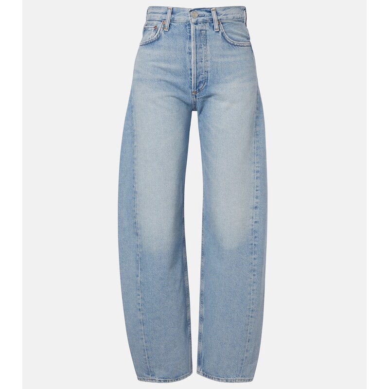 Agolde Luna faded barrel-leg jeans