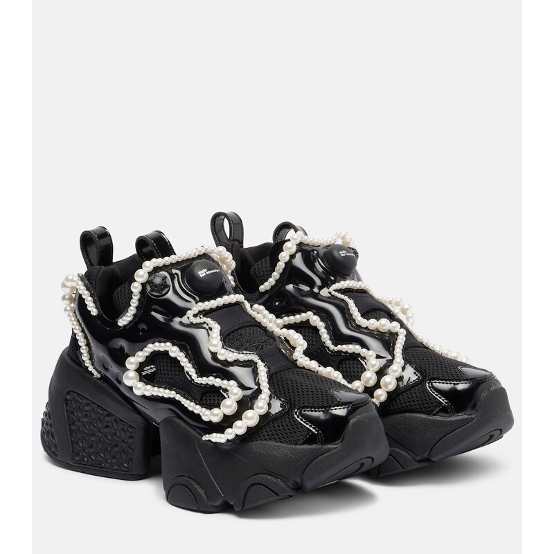 Noir Kei Ninomiya x Reebok embellished platform sneakers