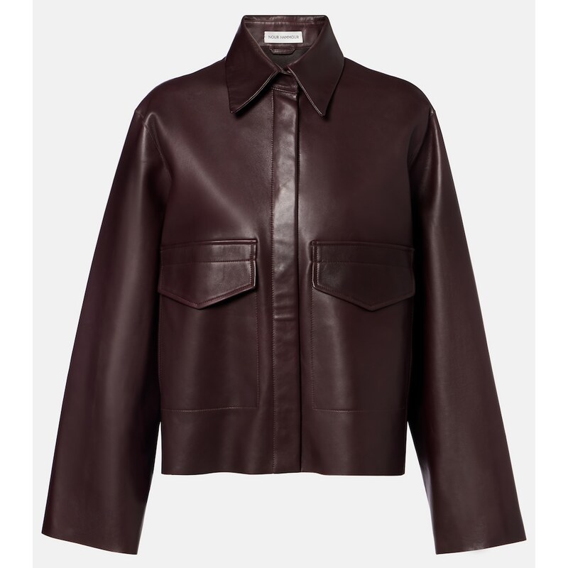 Nour Hammour Darcy leather jacket